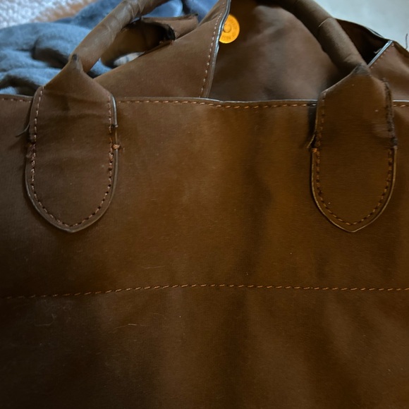 Brown Suede Satchel Bag - Picture 7 of 16